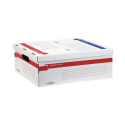Scatola archivio Memory X File - con coperchio - dorso 27,5 cm - 37 x 27 x 52 cm - bianco - Sei Rota