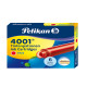 Cartucce inchiostro 4001 (TP/6)  - lunghezza 39mm - rosso - Pelikan  - conf. 6 pezzi