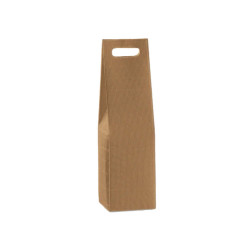Scatola Onda - 1 bottiglia - in cartone - 9 x 9 x 37 cm - avana - Scotton