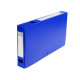 Scatola per archivio box - con bottone - 25 x 33 cm - dorso 4 cm - blu - Exacompta