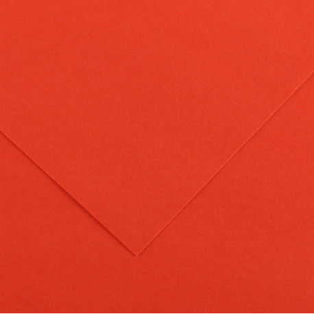 Foglio Colorline - 70x100 cm - 220 gr - rosso vivo - Canson