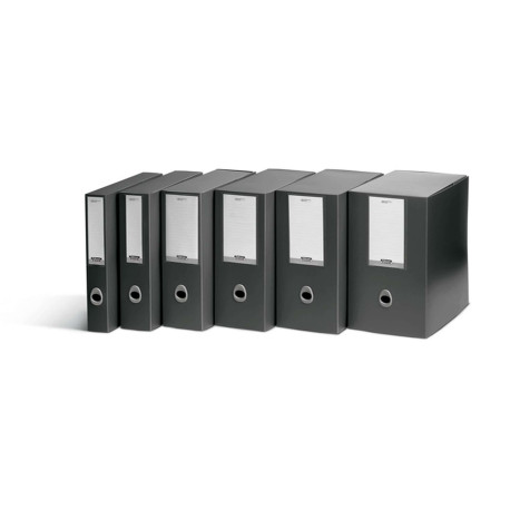 Scatola progetto Plus Vip - 34,5 x 24,5 cm -  dorso 8 cm - grigio antracite - Fellowes