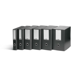 Scatola progetto Plus Vip - 34,5 x 24,5 cm - dorso 4 cm - grigio antracite - Fellowes