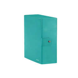 Scatola progetto WOW - dorso 10 cm - acquamarina metallizzato - Leitz