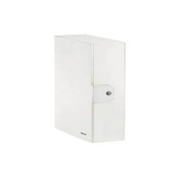 Scatola progetto WOW - dorso 10 cm - bianco metallizzato - Leitz