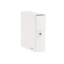 Scatola progetto WOW - dorso 8 cm - bianco metallizzato - Leitz