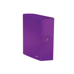 Scatola progetto WOW - dorso 8 cm - viola metallizzato - Leitz