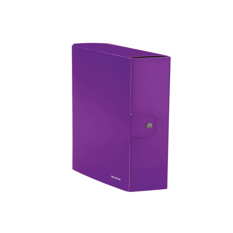 Scatola progetto WOW - dorso 8 cm - viola metallizzato - Leitz
