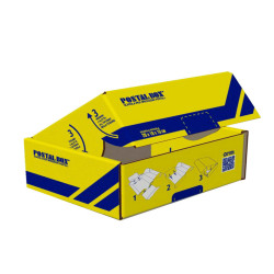 Scatola spedizioni Postal Box - S - 26 x 19 x 10 cm - giallo/blu - Blasetti