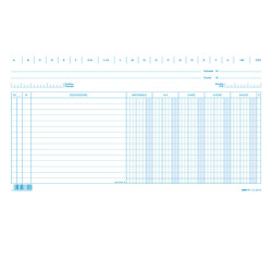 Schede dare/avere/saldo/iva - 17 x 24 cm (orizzontale) - Edipro - conf. 100 pezzi