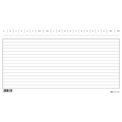 Schede in cartoncino rigate - 17 x 24 cm orizzontale - Edipro - conf. 100 pezzi