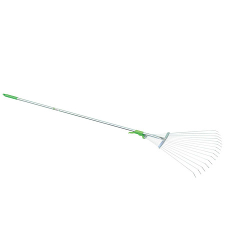 Scopa regolabile - per erba e foglie - metallo - Verdemax