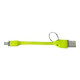 Celly - Cavo USB - USB-C (M) a USB (M) - USB 2.0 - 3 A - 12 cm - verde