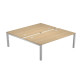 Scrivania a 2 postazioni contrapposte Agorà - 180 x 168 x 72,5 cm - rovere