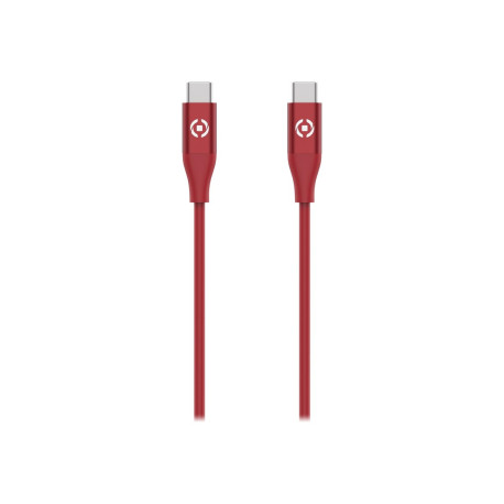 Celly - Cavo USB - USB-C (M) a USB-C (M) - 1.5 m - USB Power Delivery (3A, 60W) - rosso