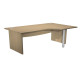 Scrivania Agorà Direction Compact - DX - fianco pannello - L 160 cm - rovere