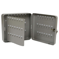 Cassetta portachiavi da muro - 30 x 24 x 7 cm - 84 posti - grigio antracite - Metalplus