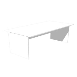 Scrivania Easy - lineare - 120 x 80 x 72 cm - bianco