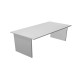 Scrivania Easy - lineare - 120 x 80 x 72 cm - grigio