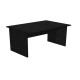 Scrivania Easy - lineare - 120 x 80 x 72 cm - nero venato