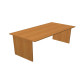 Scrivania Easy - lineare - 120 x 80 x 72 cm - noce chiaro