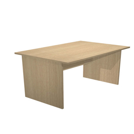 Scrivania Easy - lineare - 120 x 80 x 72 cm - rovere