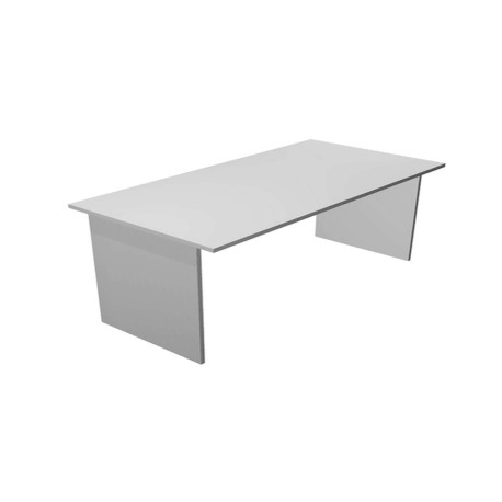 Scrivania Easy - lineare - 140 x 80 x 72 cm - grigio