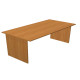 Scrivania Easy - lineare - 140 x 80 x 72 cm - noce chiaro