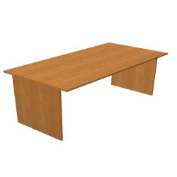 Scrivania Easy - lineare - 140 x 80 x 72 cm - noce chiaro