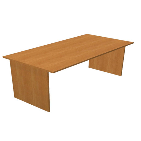 Scrivania Easy - lineare - 140 x 80 x 72 cm - noce chiaro