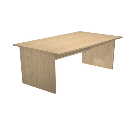 Scrivania Easy - lineare - 140 x 80 x 72 cm - rovere