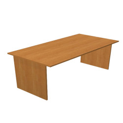 Scrivania Easy - lineare - 160 x 80 x 72 cm - noce chiaro