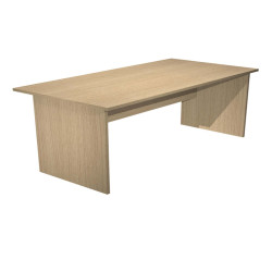 Scrivania Easy - lineare - 160 x 80 x 72 cm - rovere