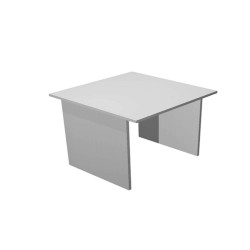 Scrivania Easy - lineare - 80 x 80 x 72 cm - grigio