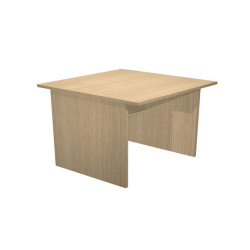 Scrivania Easy - lineare - 80 x 80 x 72 cm - rovere