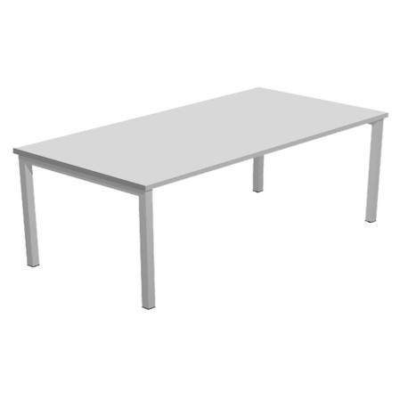 Scrivania Easy Plus - lineare - 120 x 80 x 72,5 cm - grigio