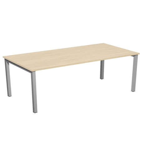 Scrivania Easy Plus - lineare - 140 x 80 x 72,5 cm - faggio