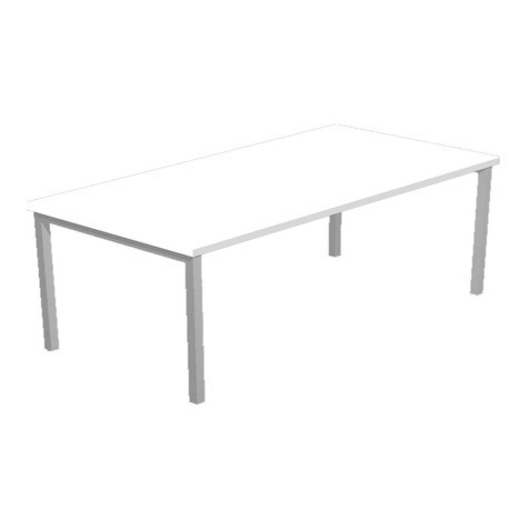Scrivania Easy Plus - lineare - 140 x 80 x 72,5 cm - grigio