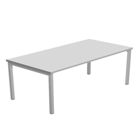 Scrivania Easy Plus - lineare - 160 x 80 x 72,5 cm - grigio
