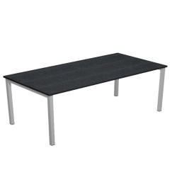 Scrivania Easy Plus - lineare - 160 x 80 x 72,5 cm - nero venato