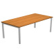 Scrivania Easy Plus - lineare - 160 x 80 x 72,5 cm - noce chiaro