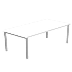 Scrivania Easy Plus - lineare - 180 x 80 x 72,5 cm - bianco