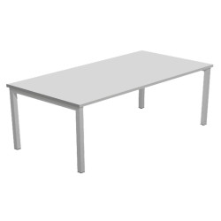 Scrivania Easy Plus - lineare - 180 x 80 x 72,5 cm - grigio