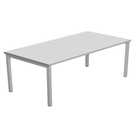 Scrivania Easy Plus - lineare - 180 x 80 x 72,5 cm - grigio