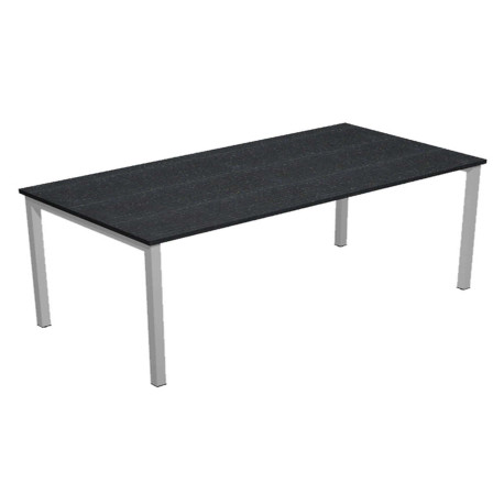 Scrivania Easy Plus - lineare - 180 x 80 x 72,5 cm - nero venato