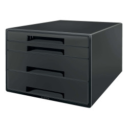 Cassettiera a cubo Leitz Recycle - 4 cassetti - 28,7 x 27 x 36,3 cm - nero - Leitz