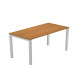 Scrivania Easy Plus - per smartworking - 120 x 60 x 72,5 cm - noce chiaro