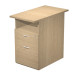 Cassettiera Easy - 1 cassetto + 1 classificatore - con ruote - 41,8 x 52 x 59,5 cm - rovere