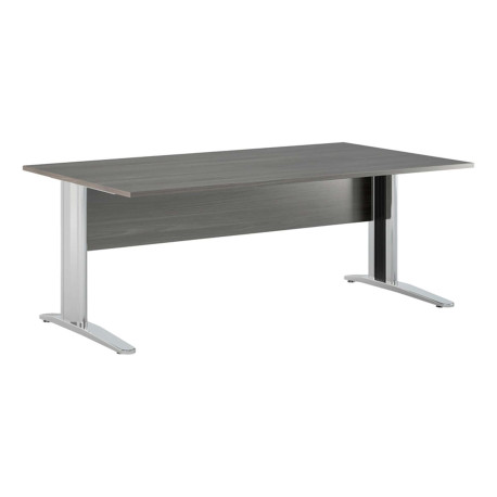 Scrivania lineare Easy - 160 x 80 x 72 cm - Frassino toscano/grigio cromato