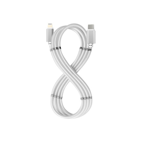 Celly CABLEMAG - Cavo Lightning - USB-C maschio a Lightning maschio - 1 m - bianco - per Apple iPad/iPhone/iPod (Lightning)